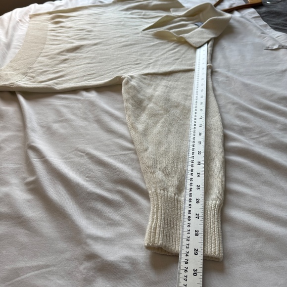Old Navy Womens Collared V-Neck Casual Long Sleeve Sweater White Size XL Office - Picture 8 of 11